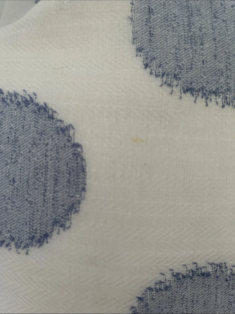 Talbots White and Light Blue  Polka Dots Cotton Wrap